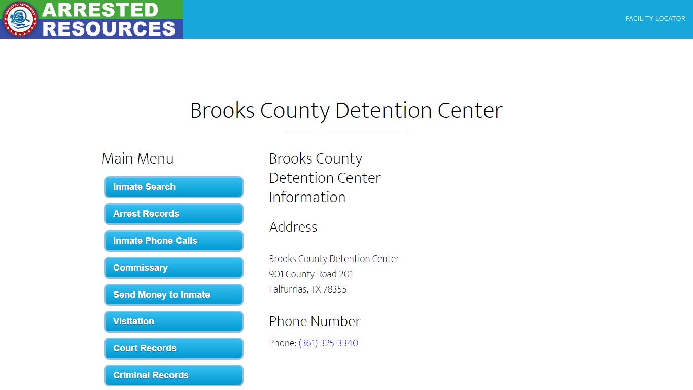 Brooks County Detention Center - Inmate Search - Falfurrias, TX